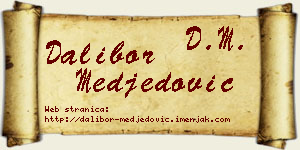 Dalibor Međedović vizit kartica